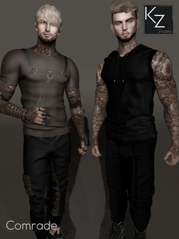 Second Life Marketplace - KZ poses - Comrade - Male Duo Pose